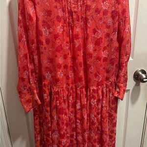 Free People Red Floral Maxi Dress